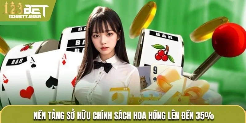 Chính sách hoa hồng đại lý 123Bet lên đến 35%